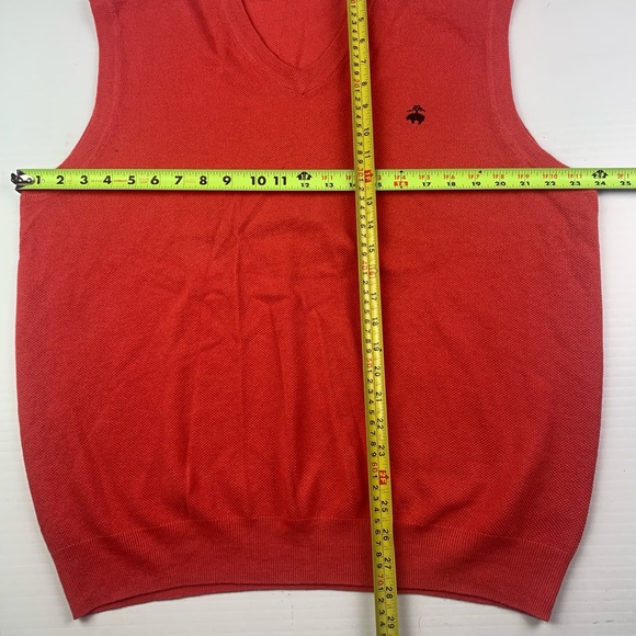 BROOKS BROTHERS 346 Mens V Neck Cotton Linen Vest Size XL - Picture 4 of 8